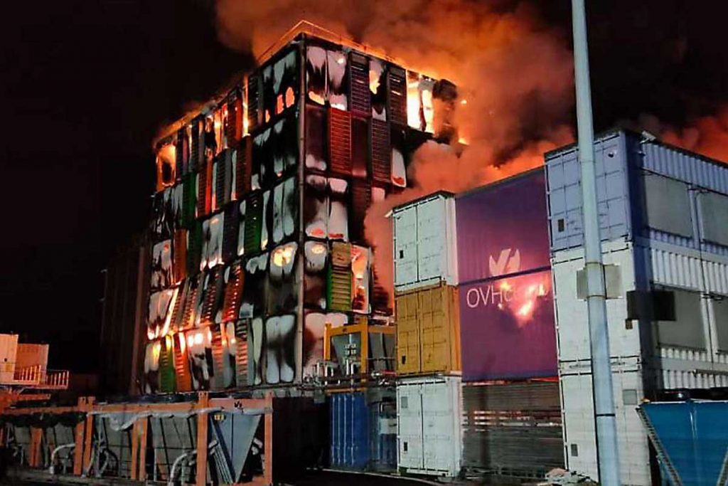 Data center fire in OVH Paris