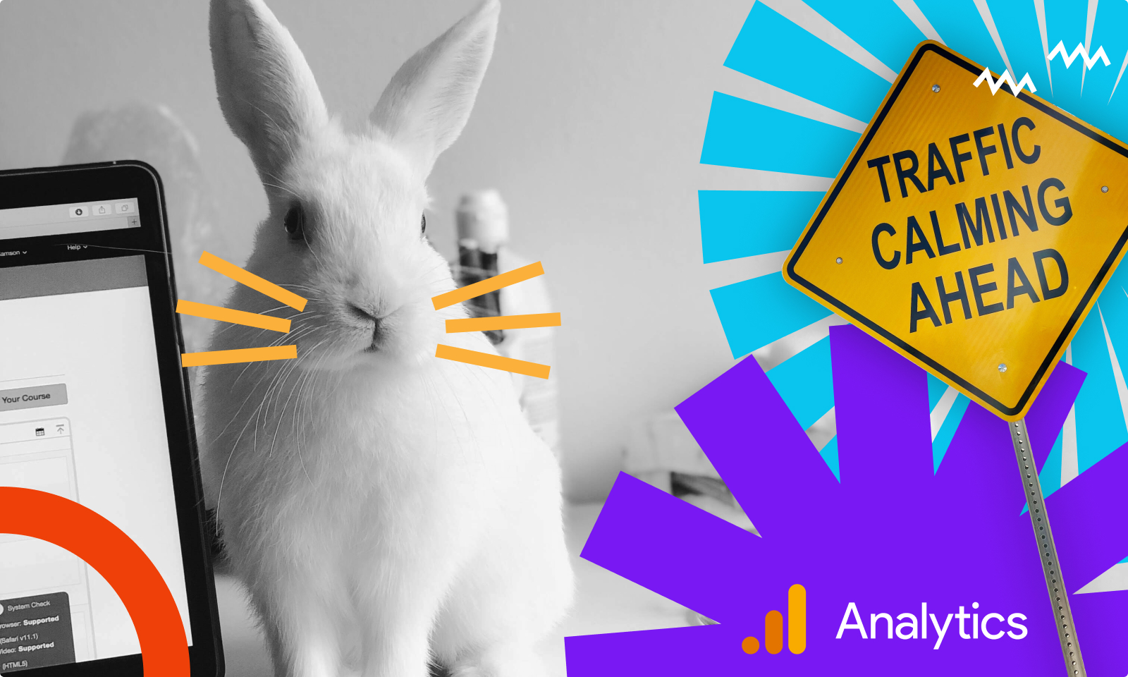 Google Analytics 4 - realtime overview report.